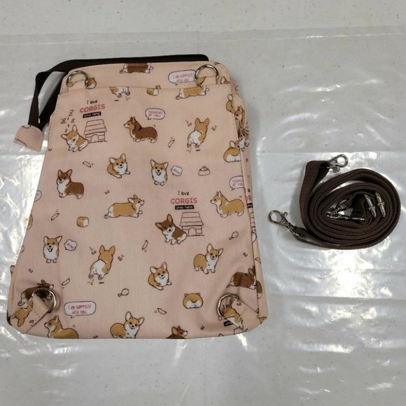 Waterproof Corgi Shoulder Crossbody Backpack Bag - Picture 10 of 12